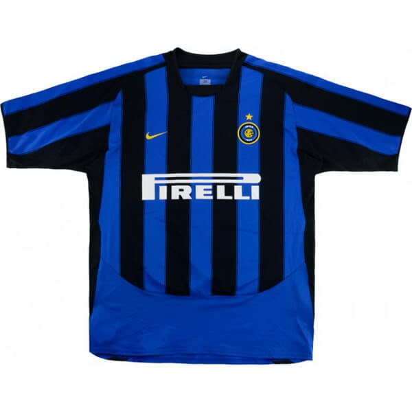 Tailandia Camiseta Inter De Milán Replica Primera Ropa Retro 2003 2004 Azul